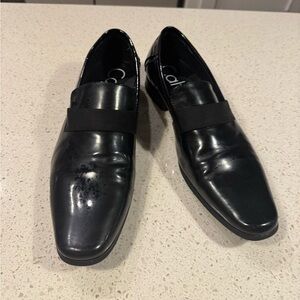 Calvin Klein Men's (9/EU42) Bernard Patent Slip-on Loafer Black